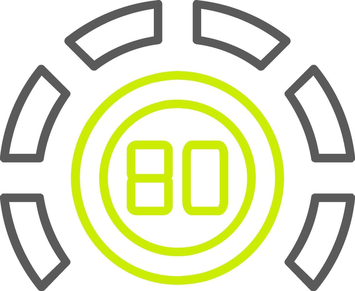 Thermostat Line Two Color Icon vector