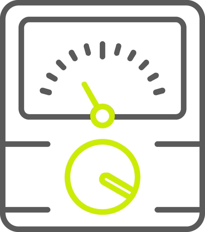 Dial Line Two Color Icon vector