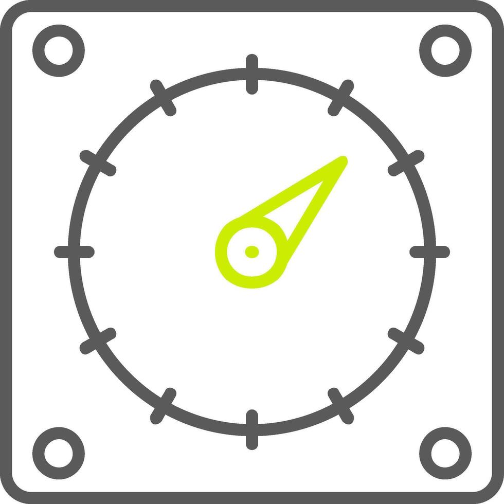 Timer Line Two Color Icon vector