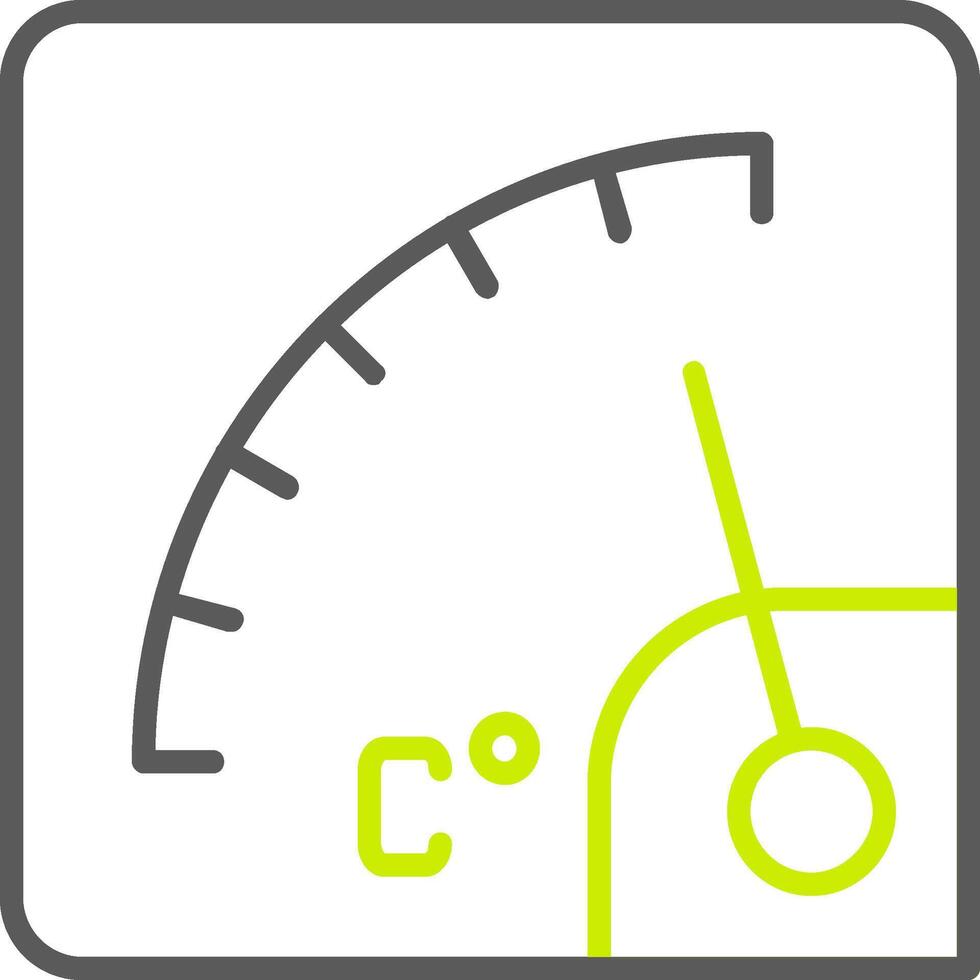 Gauge Line Two Color Icon vector