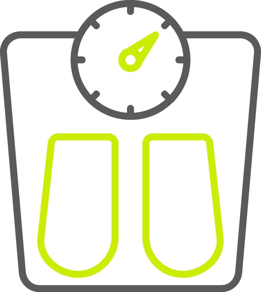 Scales Line Two Color Icon vector