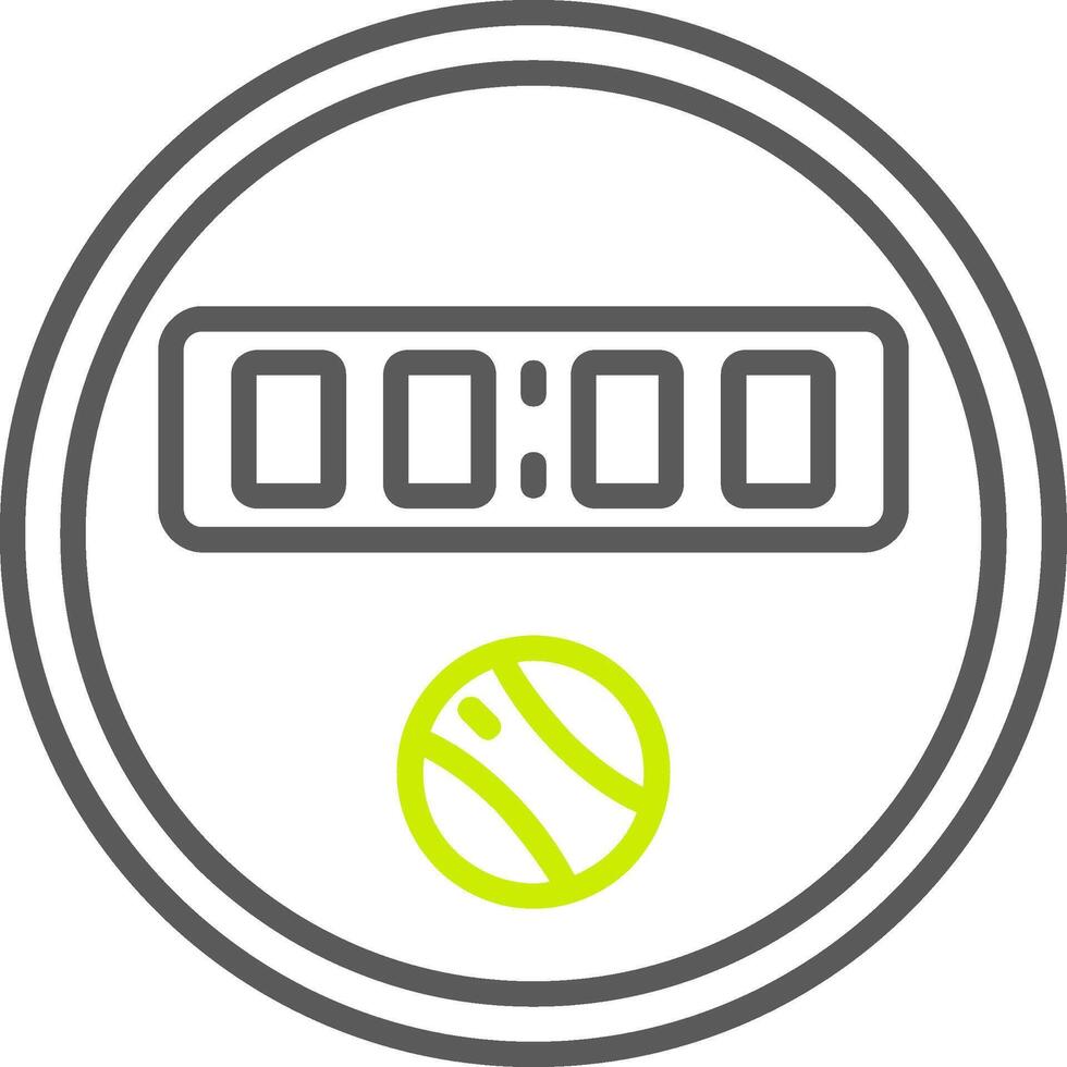 Dial Line Two Color Icon vector