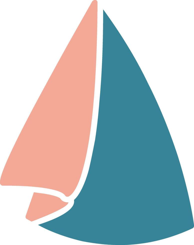 Napkin Glyph Two Color Icon vector