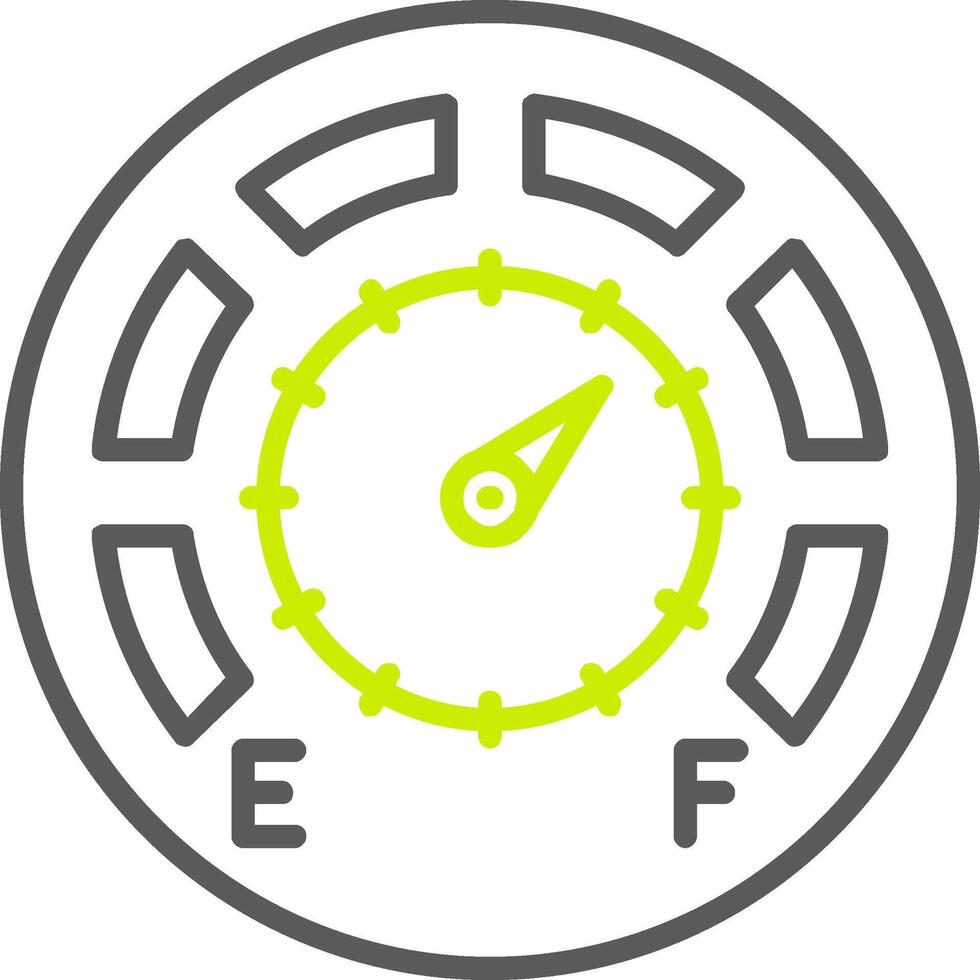 Gauge Line Two Color Icon vector