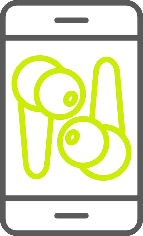 Smart Phone Line Two Color Icon vector