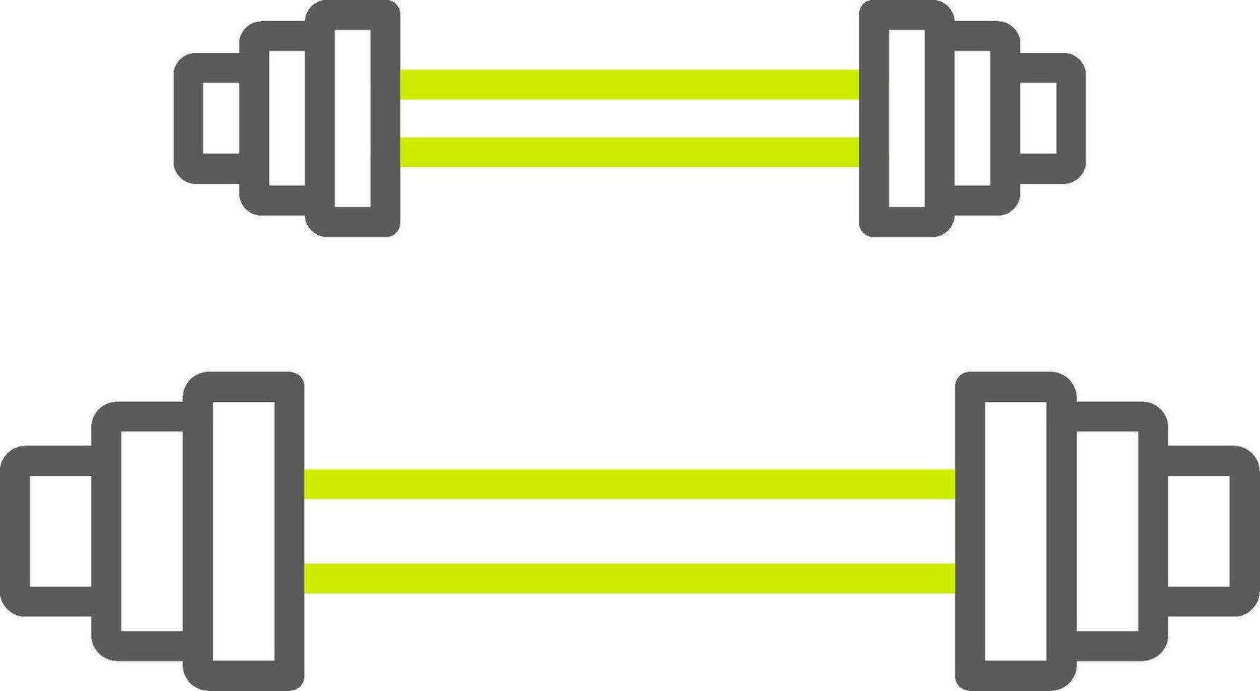 Weightlifting Line Two Color Icon vector