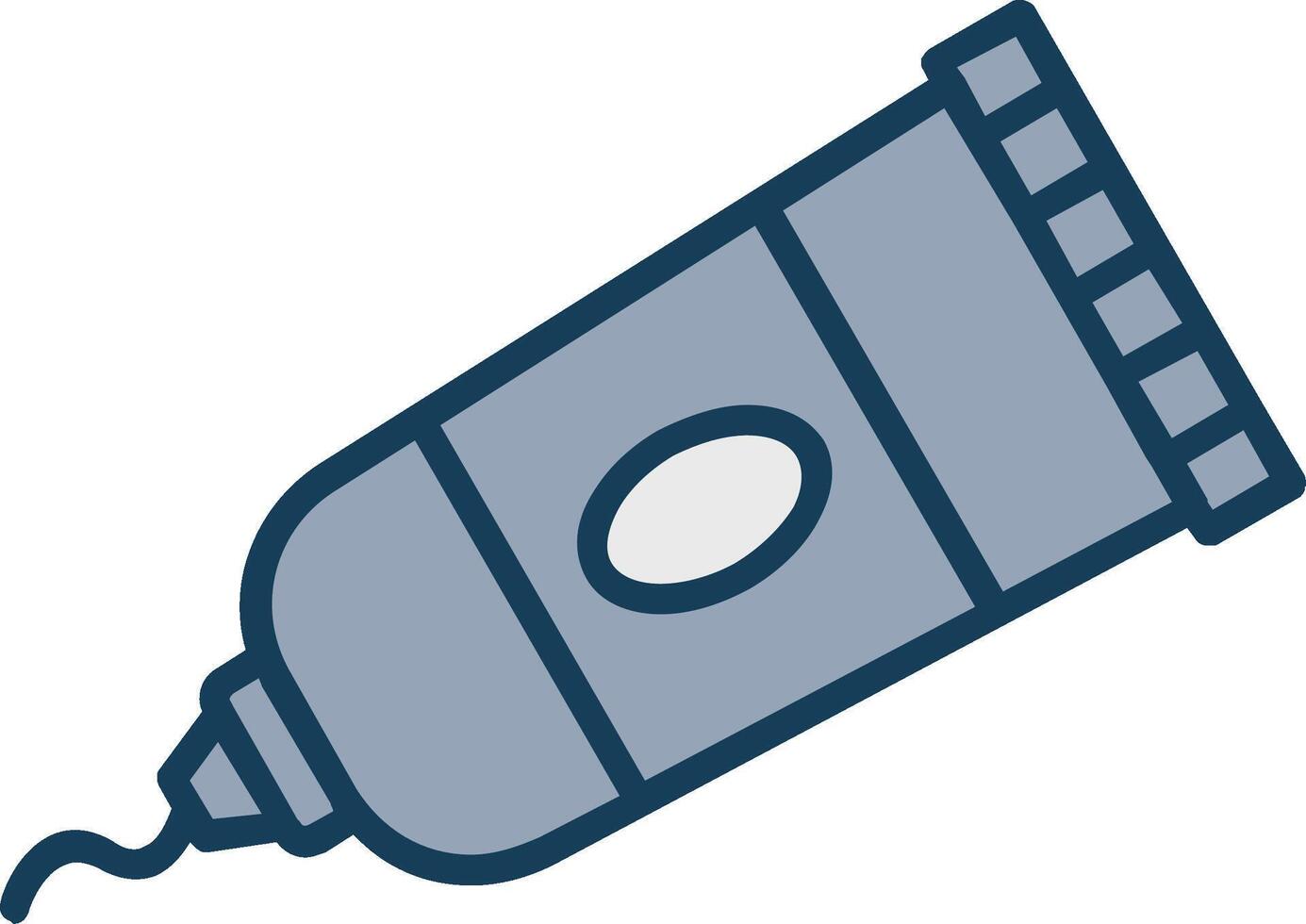 Paint Tube Line Filled Grey Icon vector