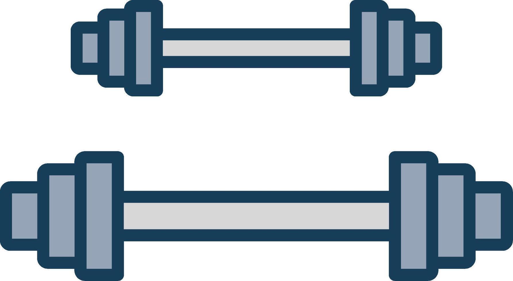 Weightlifting Line Filled Grey Icon vector