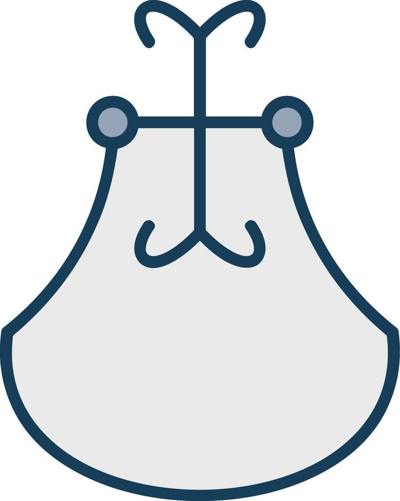 Door Knocker Line Filled Grey Icon vector