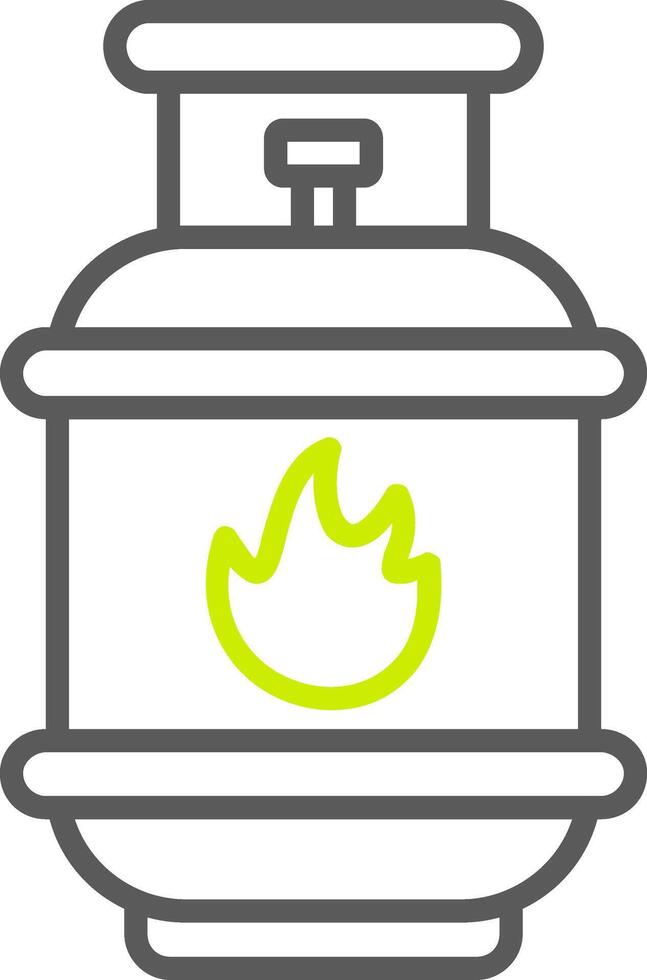 Gas Line Two Color Icon vector