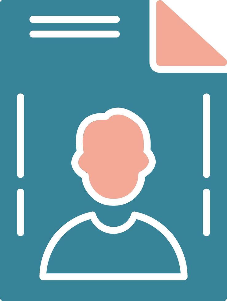 File Glyph Two Color Icon vector