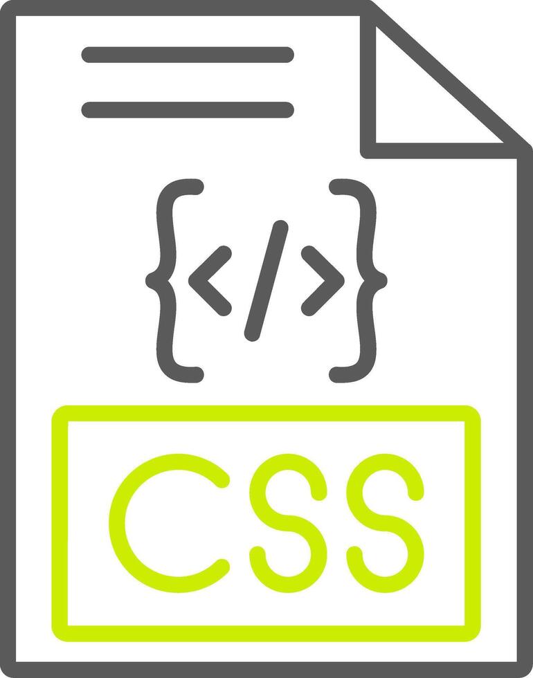 Css Line Two Color Icon vector