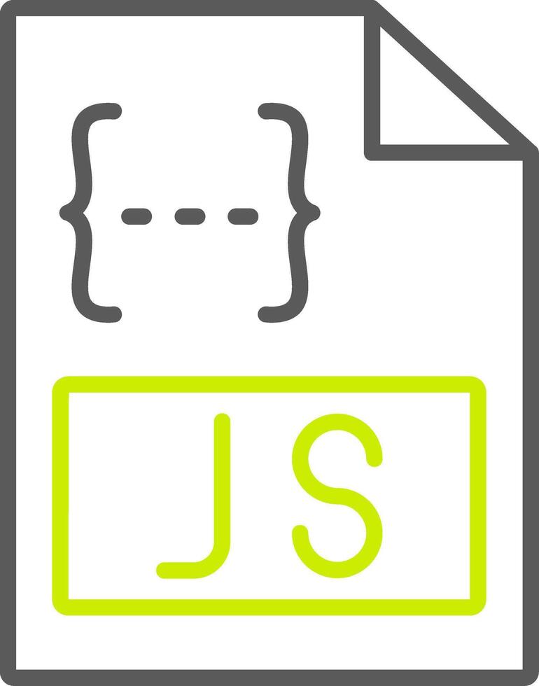 Js Line Two Color Icon vector