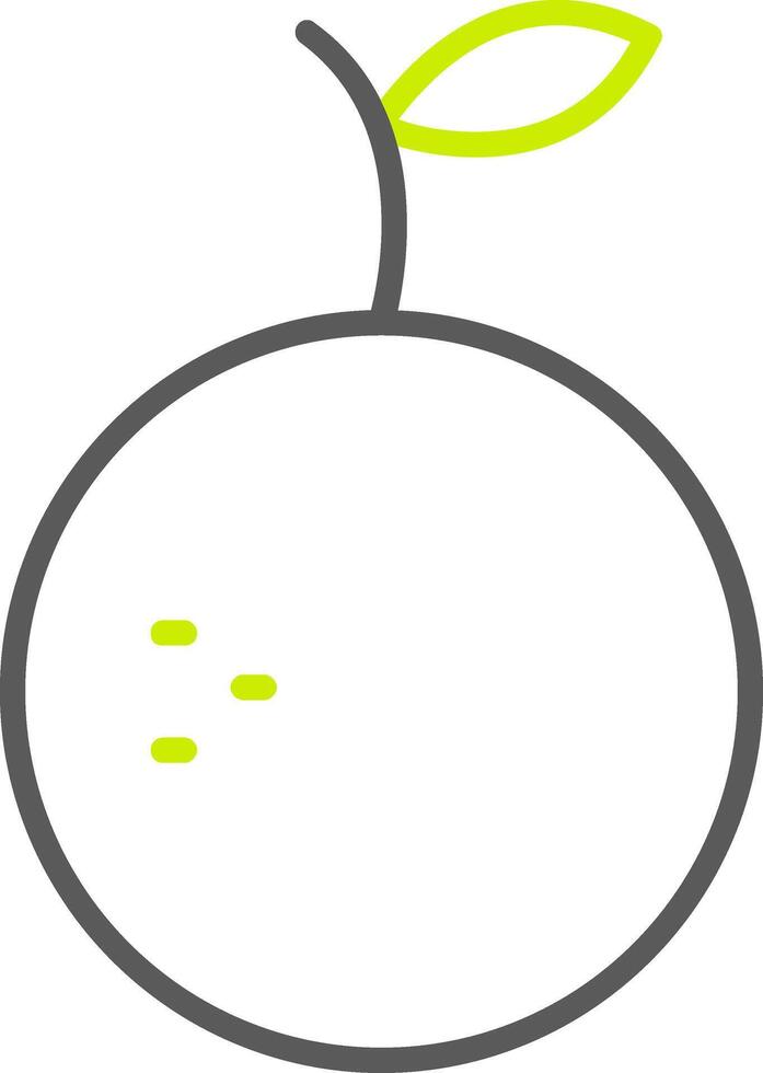 Orange Line Two Color Icon vector