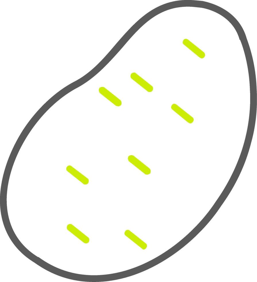 Potato Line Two Color Icon vector