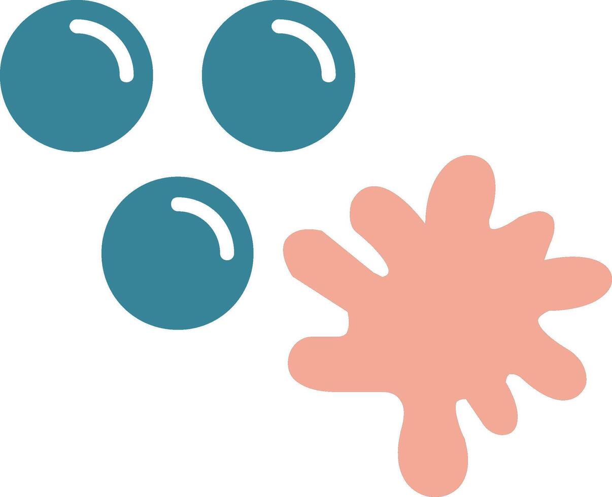 Paintballs Glyph Two Color Icon vector