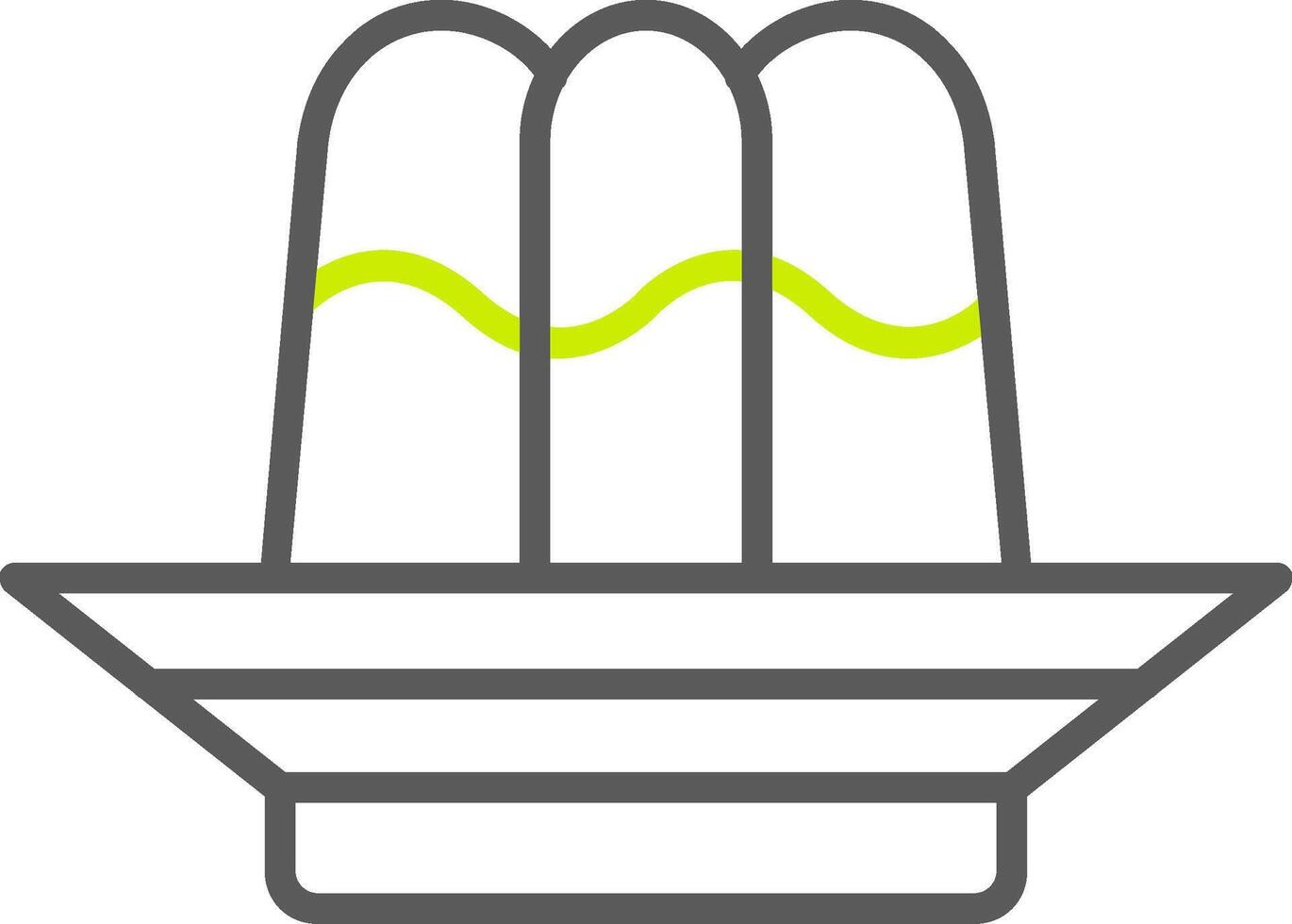 Jelly Line Two Color Icon vector