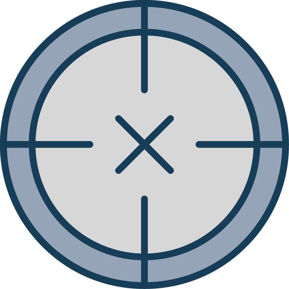 Scope Line Filled Grey Icon vector