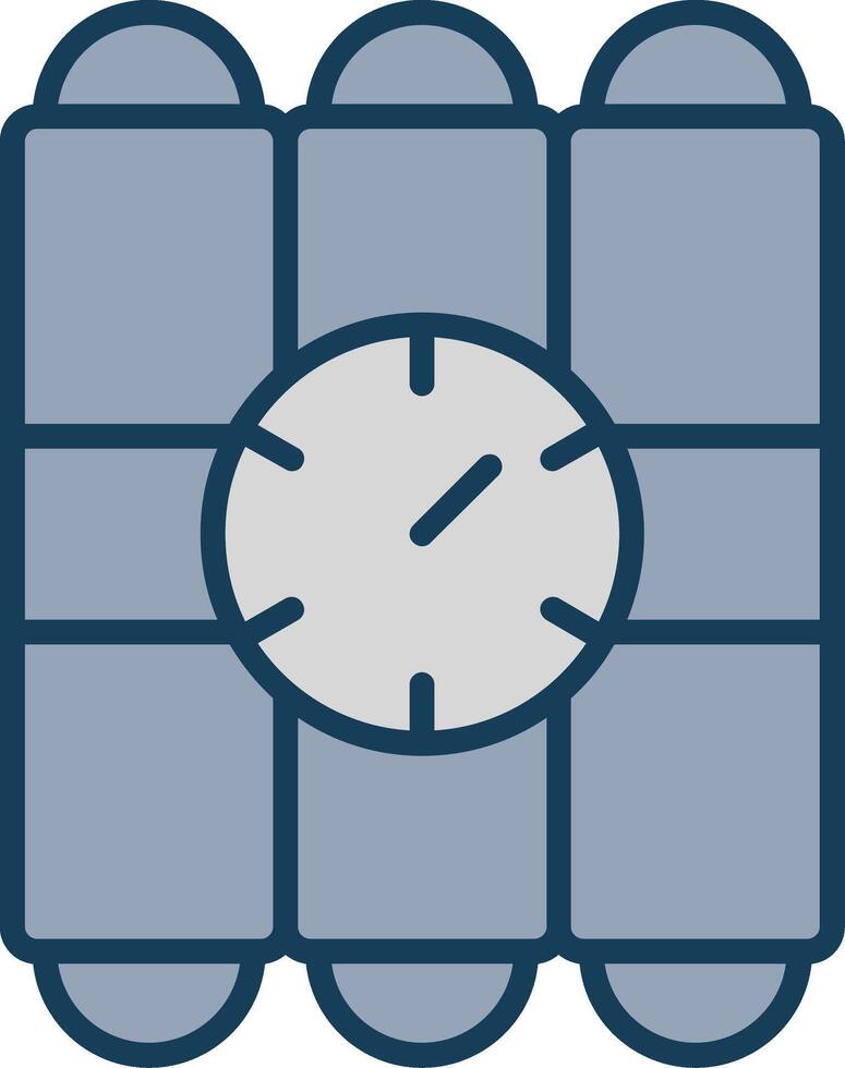 C4 Line Filled Grey Icon vector