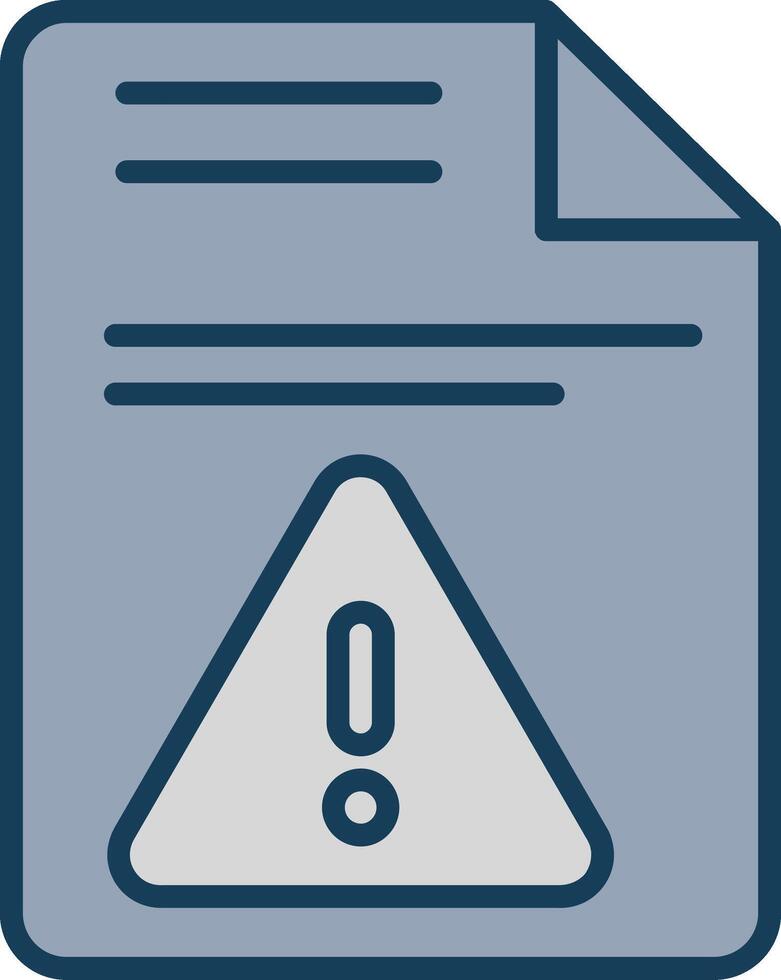 Documents Line Filled Grey Icon vector