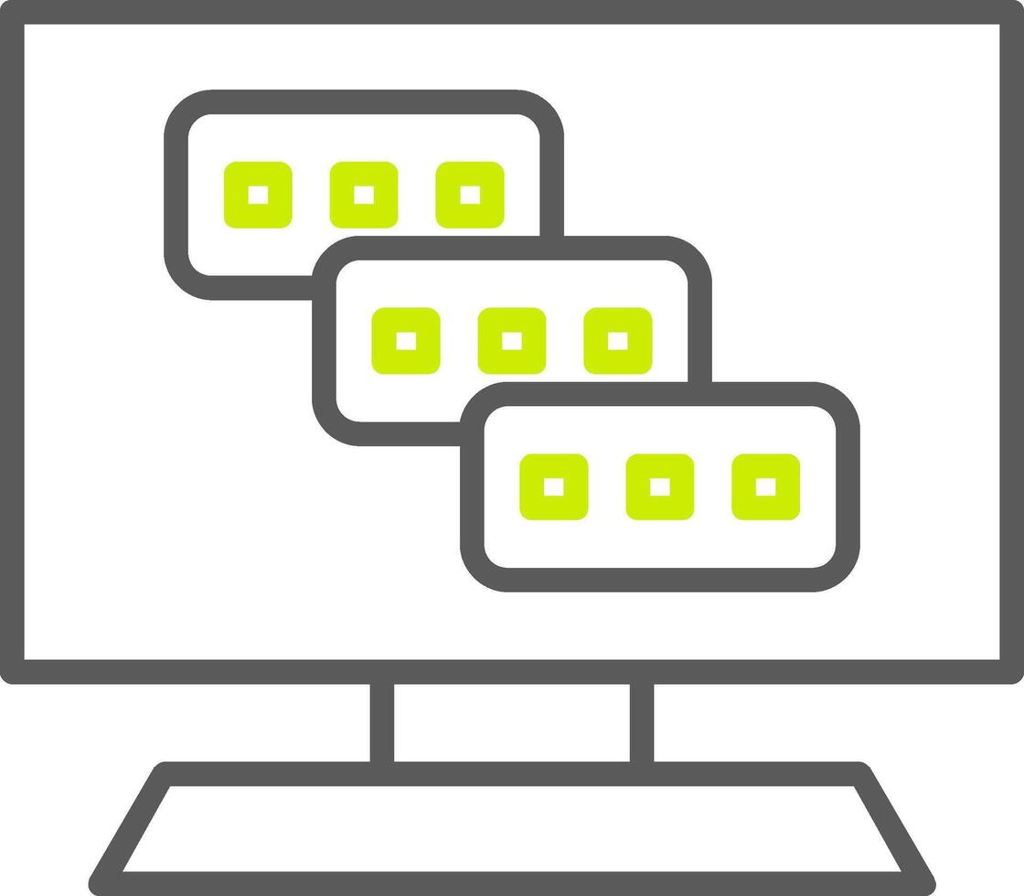 Tasks Line Two Color Icon vector