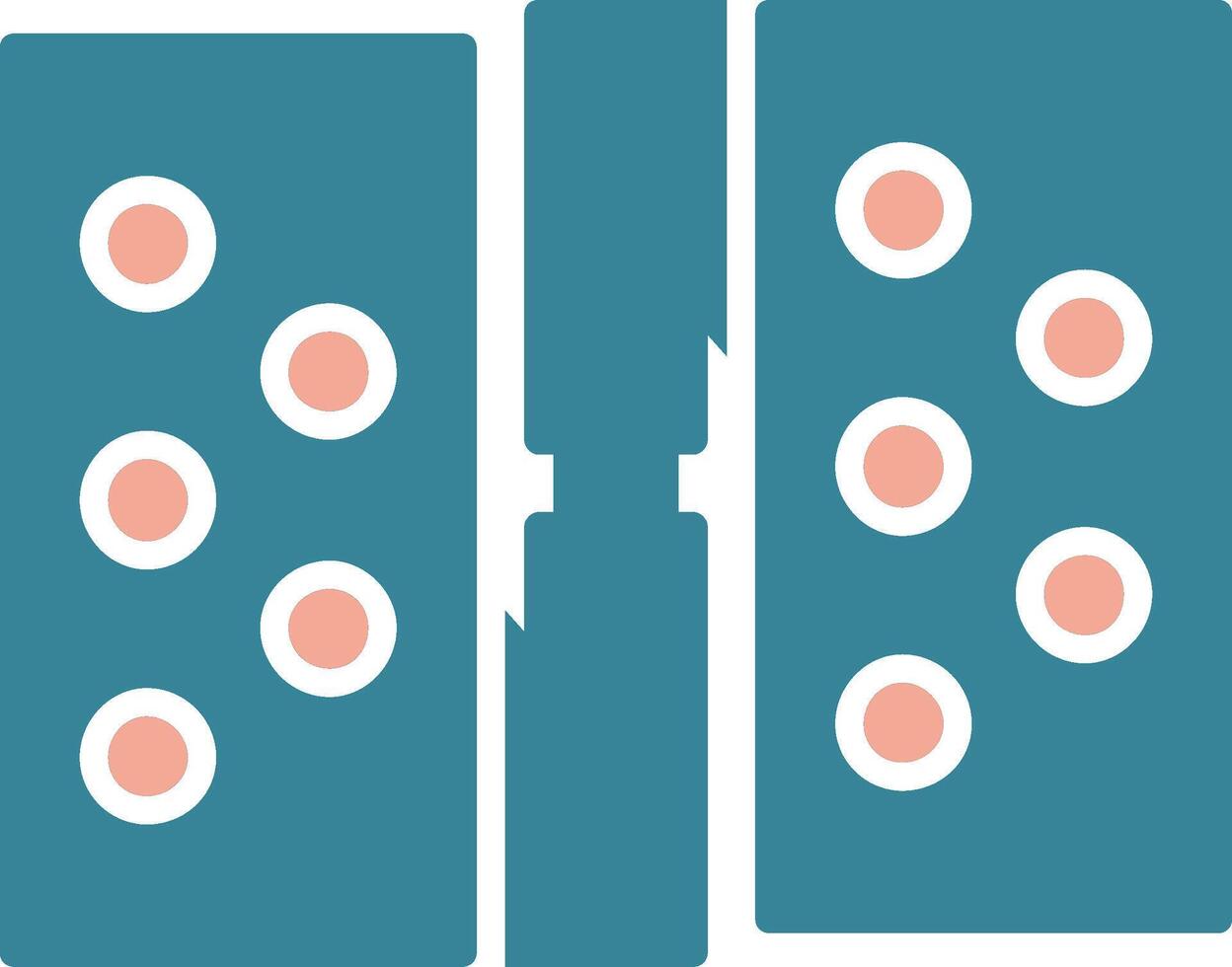 Hinge Glyph Two Color Icon vector