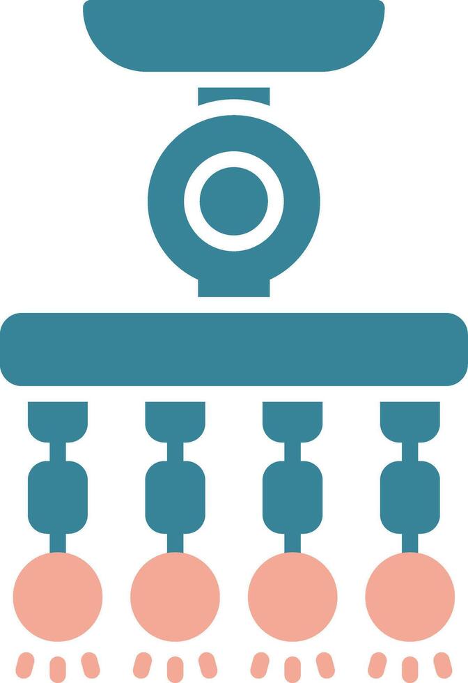 Lamp Glyph Two Color Icon vector