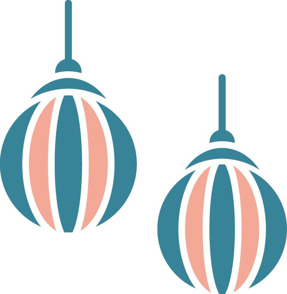 Lamp Glyph Two Color Icon vector