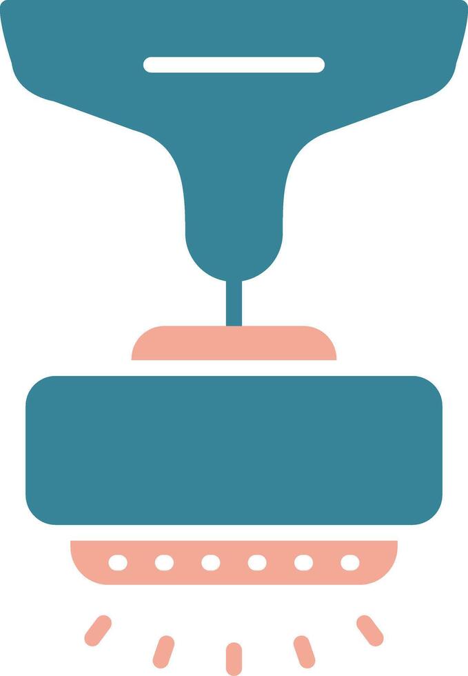 Lamp Glyph Two Color Icon vector