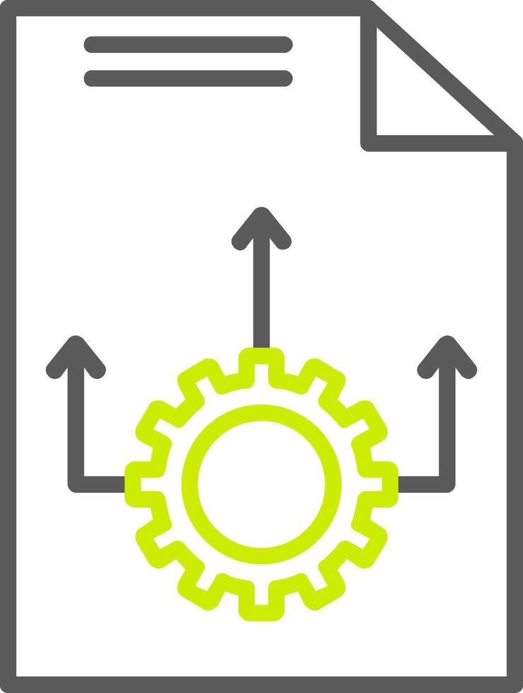 Workflow Line Two Color Icon vector