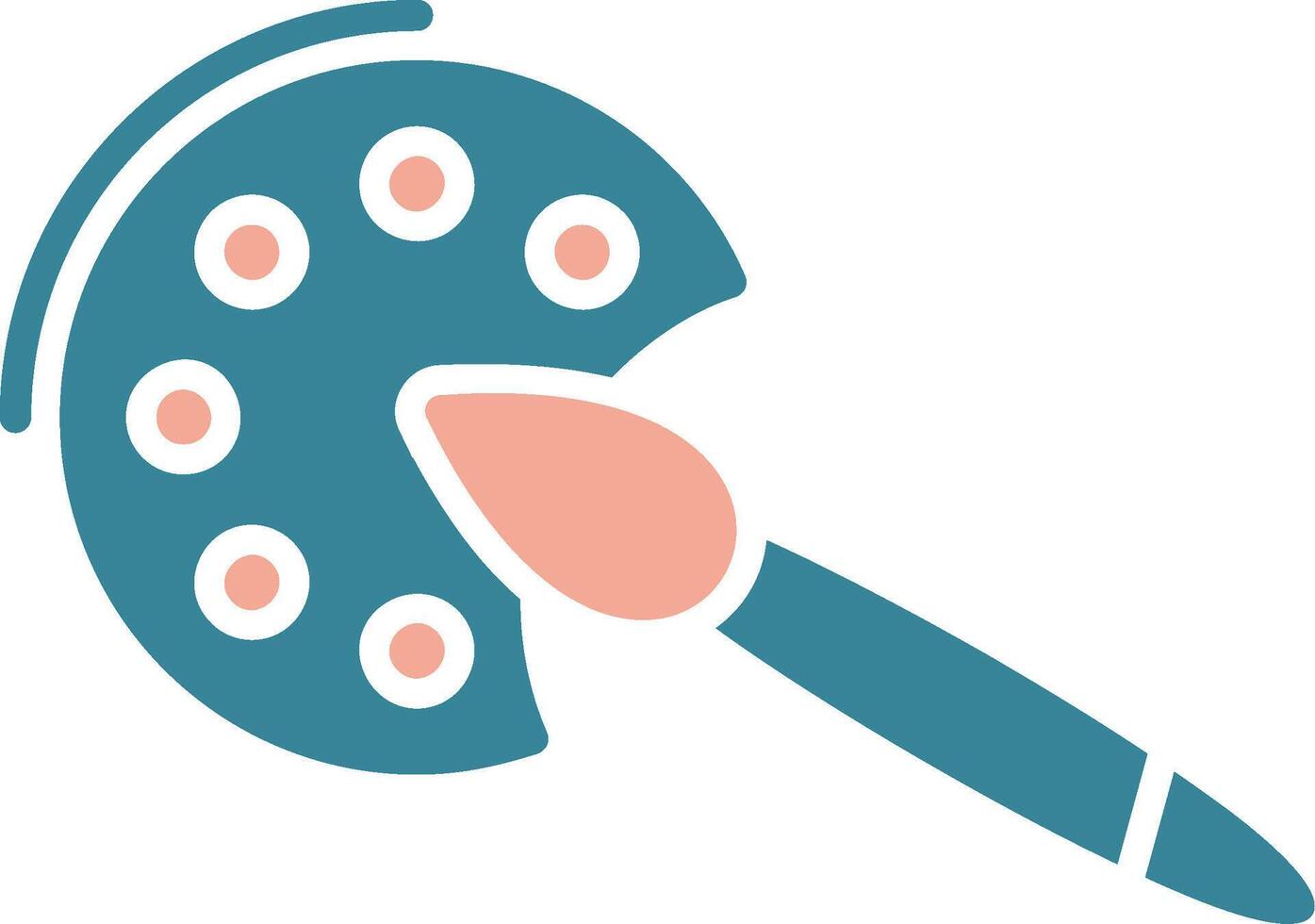 Painting Glyph Two Color Icon vector