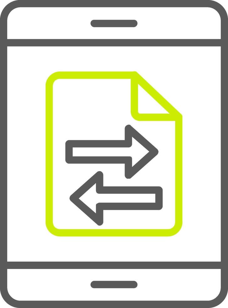 Data Transfer Line Two Color Icon vector