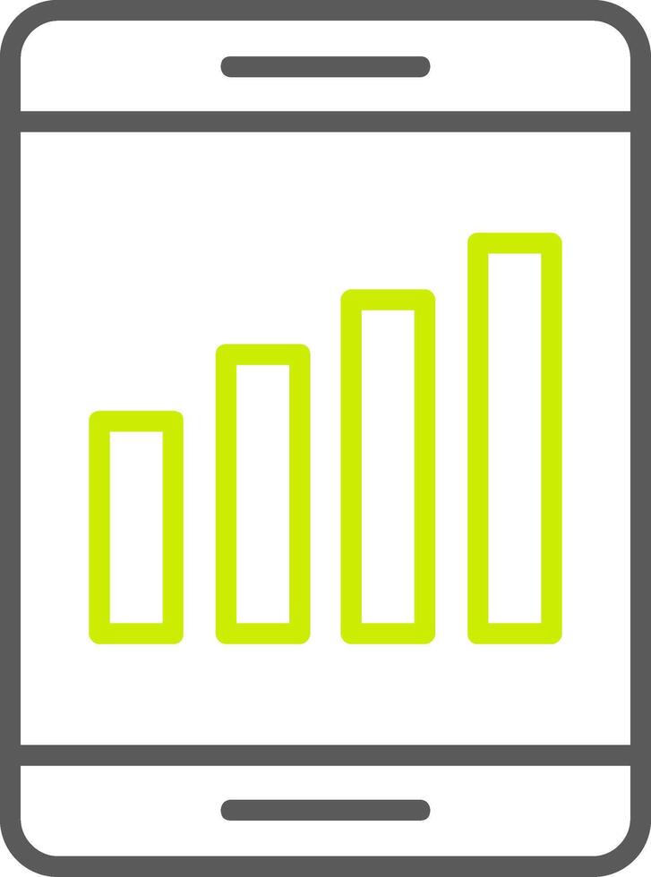 Low Signal Line Two Color Icon vector