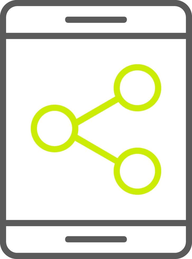 Sharing Line Two Color Icon vector