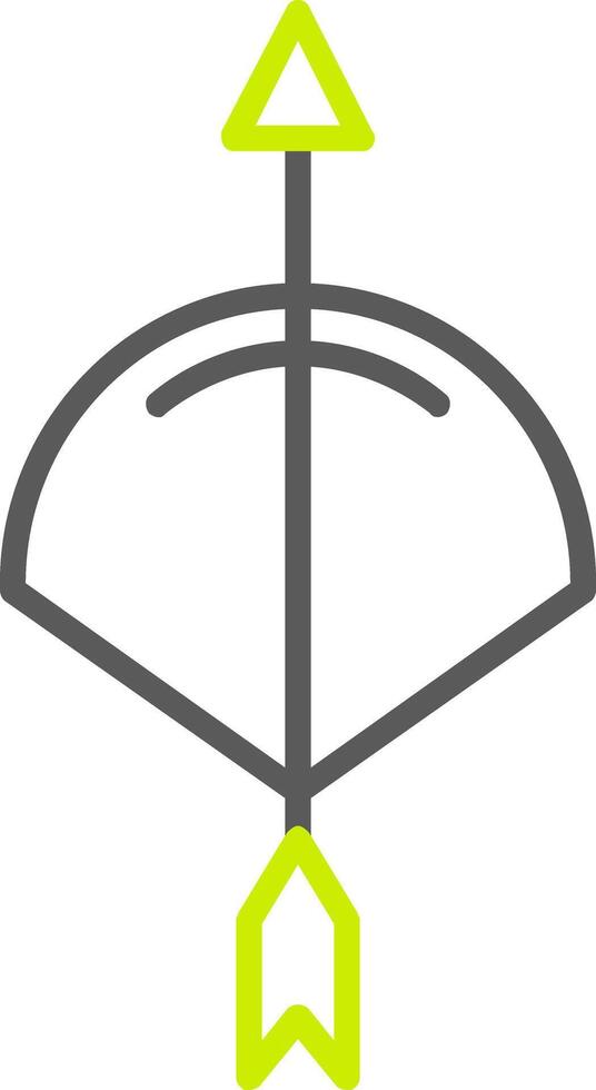 Archery Line Two Color Icon vector