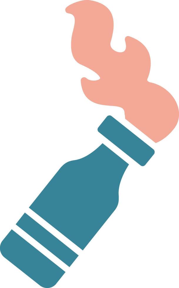 Bottle Glyph Two Color Icon vector