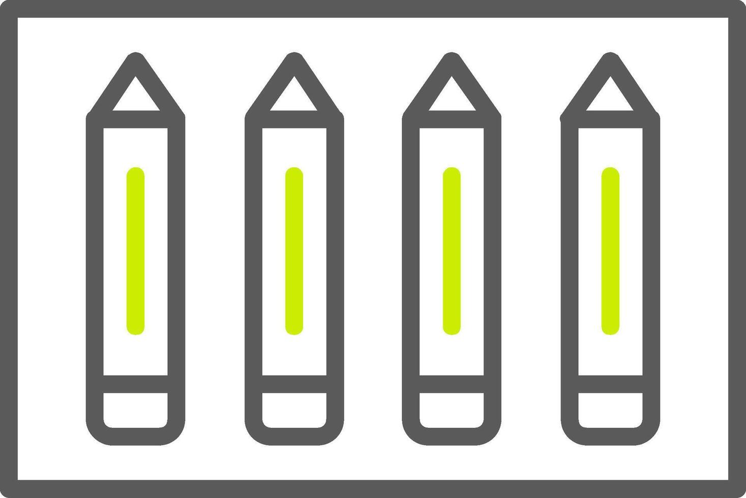 Pencil Line Two Color Icon vector