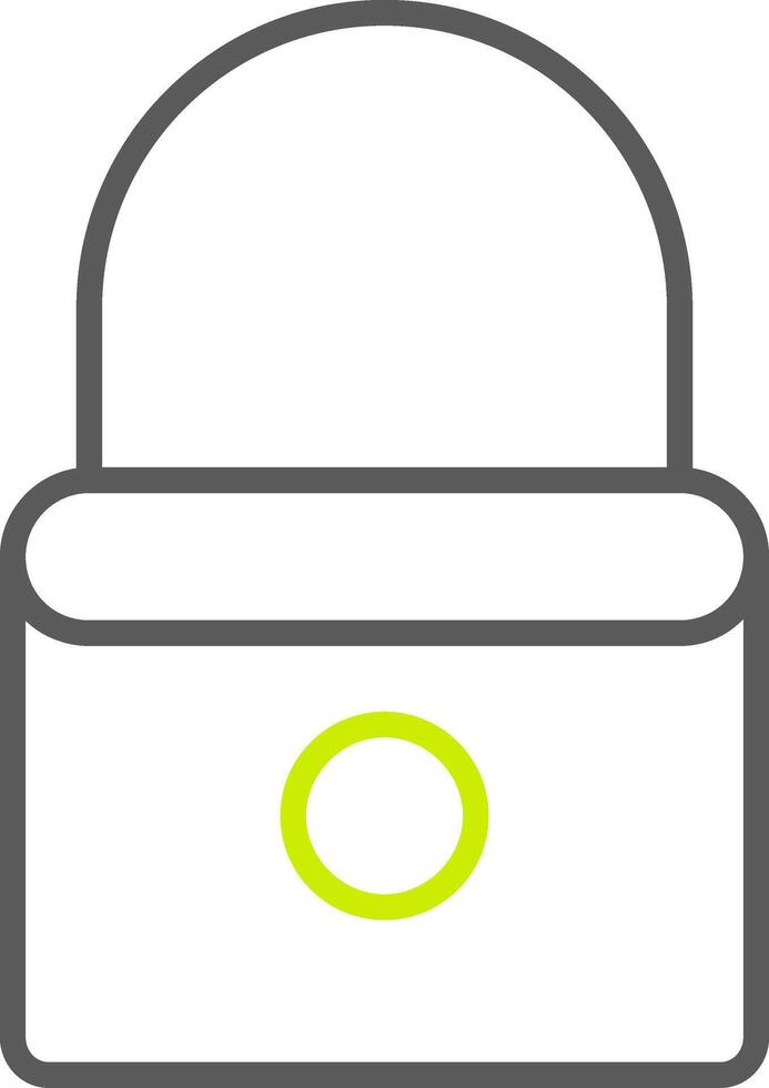Lock Line Two Color Icon vector
