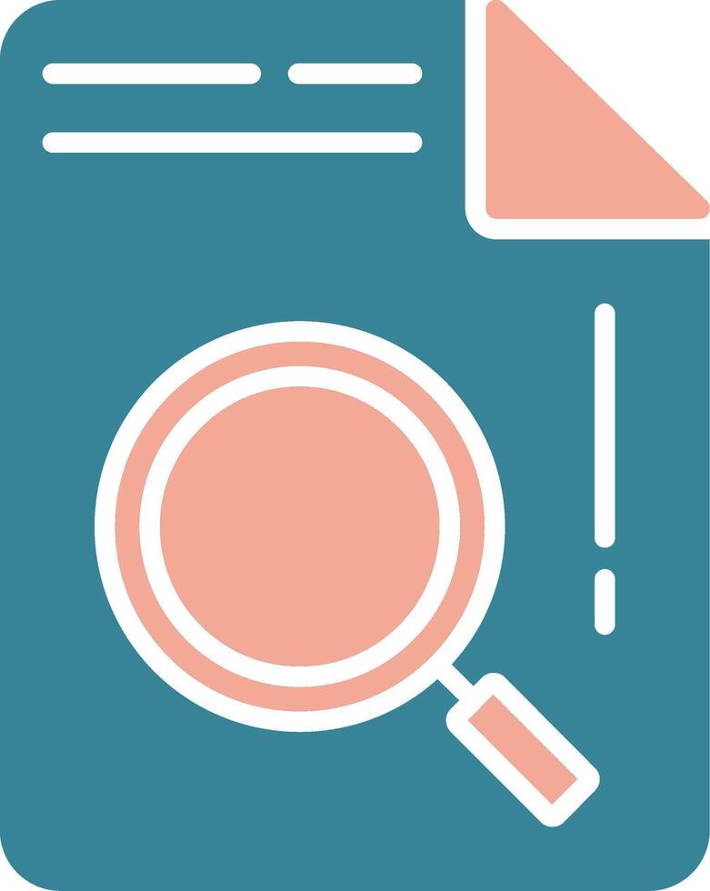 Document Glyph Two Color Icon vector