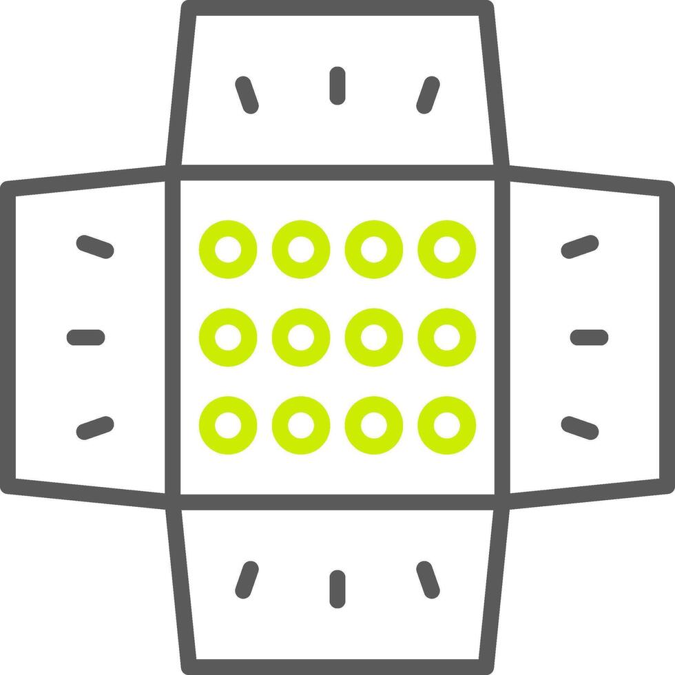 Spotlight Line Two Color Icon vector