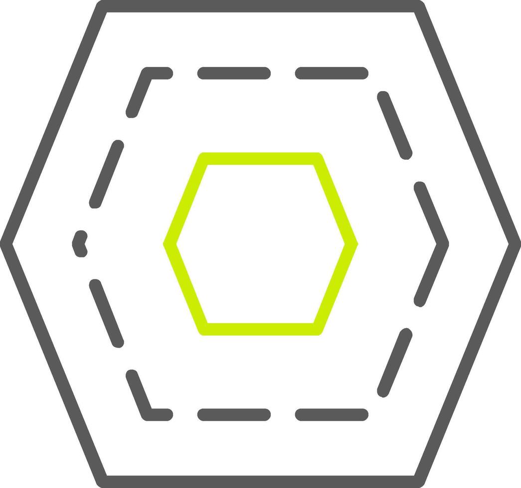 Nut Line Two Color Icon vector