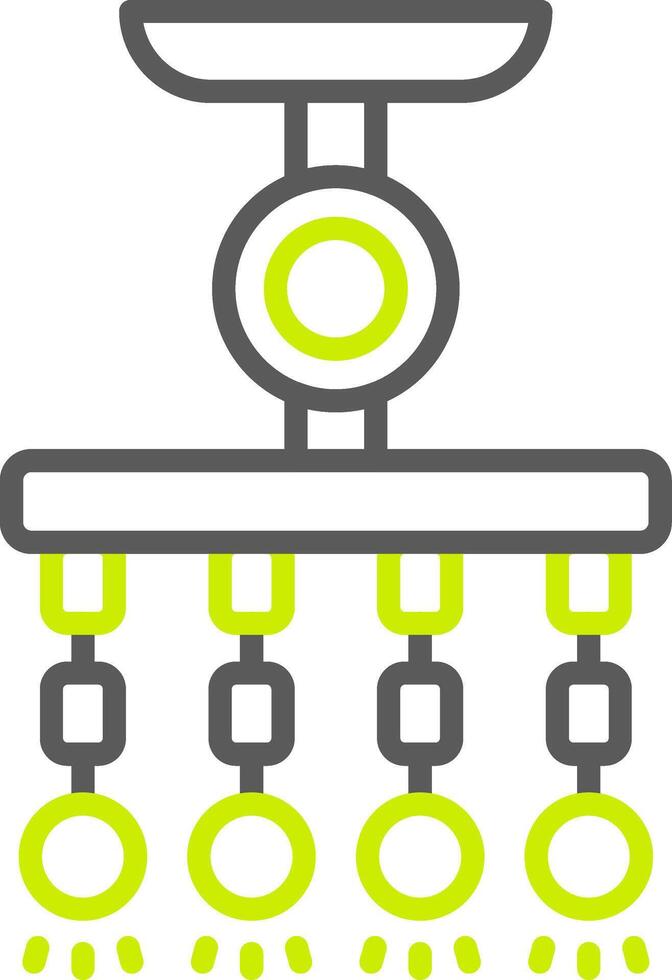 Lamp Line Two Color Icon vector