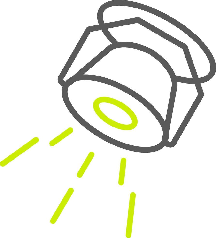 Spotlight Line Two Color Icon vector