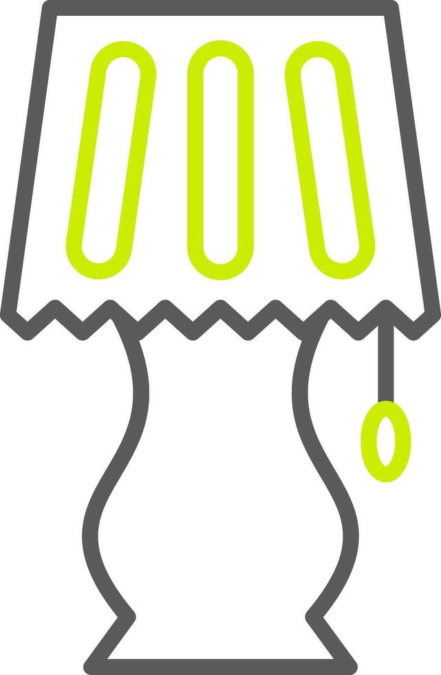 Lamp Line Two Color Icon vector
