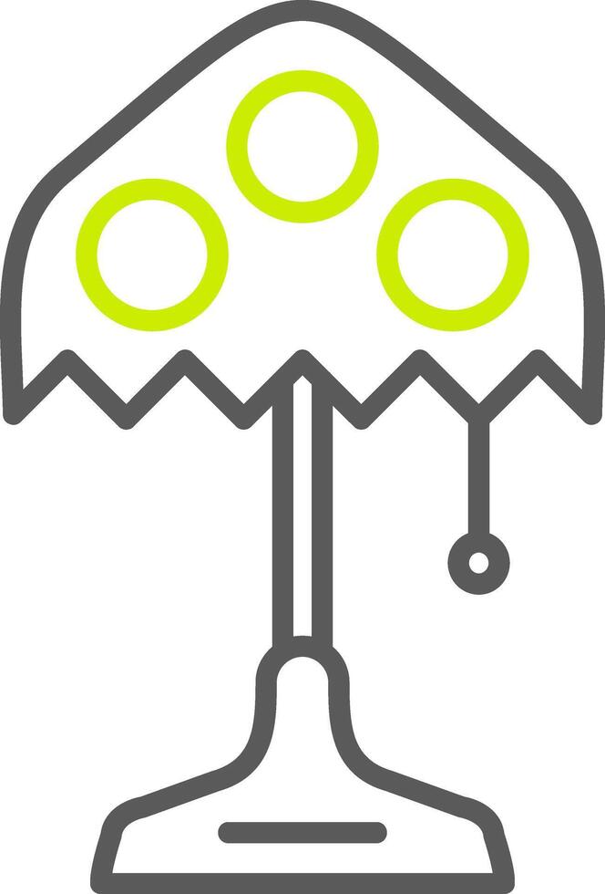 Lamp Line Two Color Icon vector