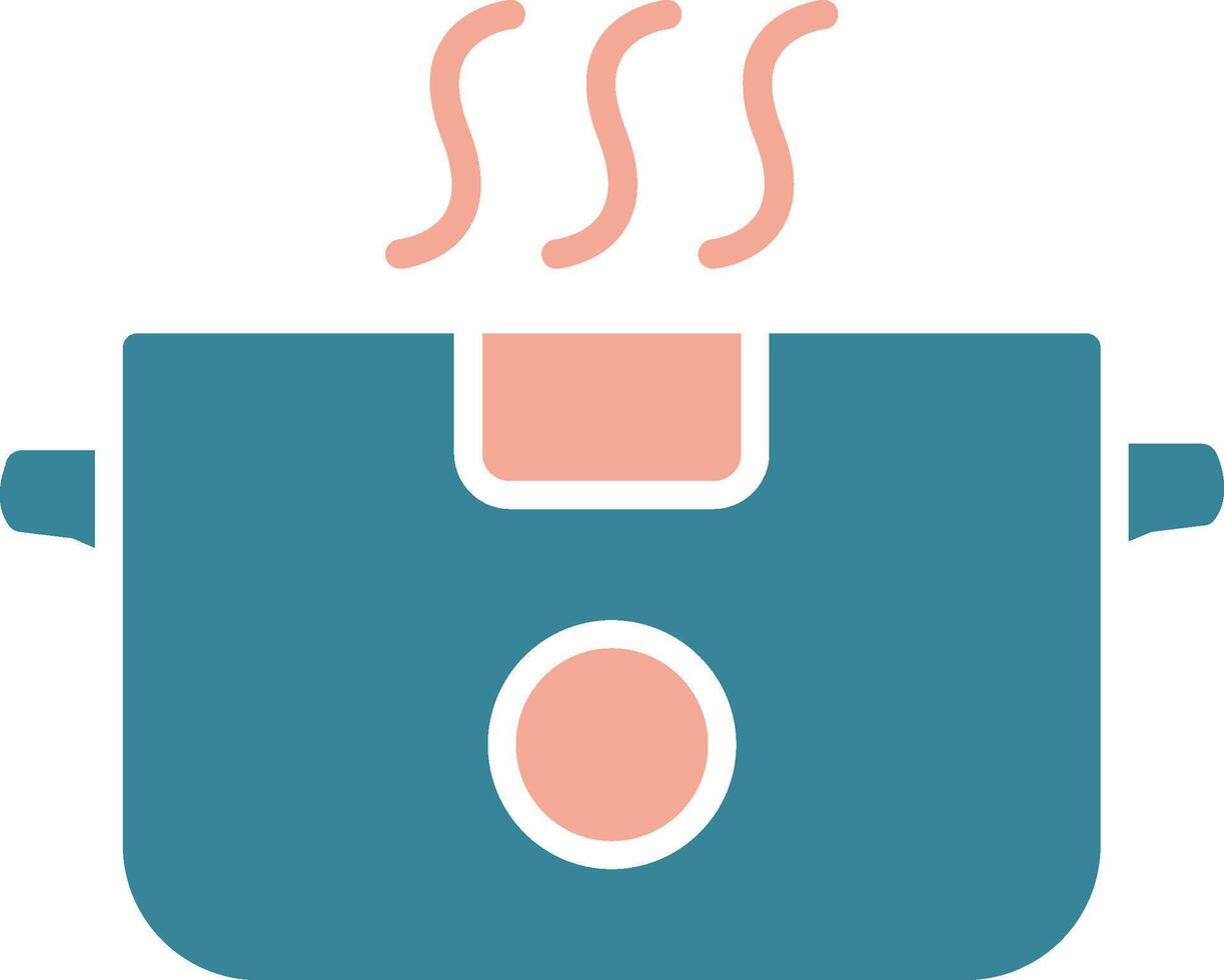 Boiling Glyph Two Color Icon vector