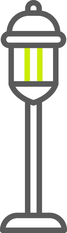 Street Light Line Two Color Icon vector