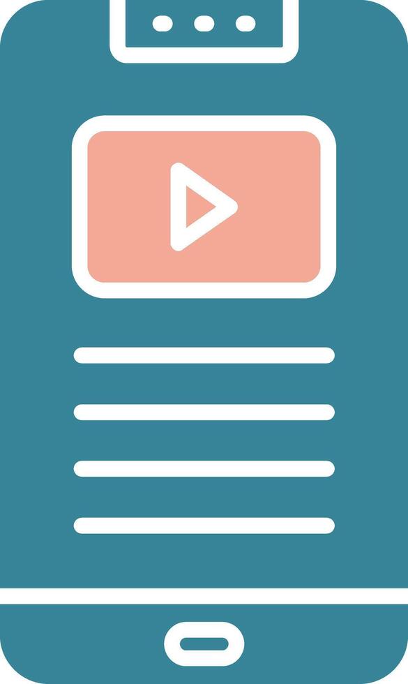 Phone Glyph Two Color Icon vector