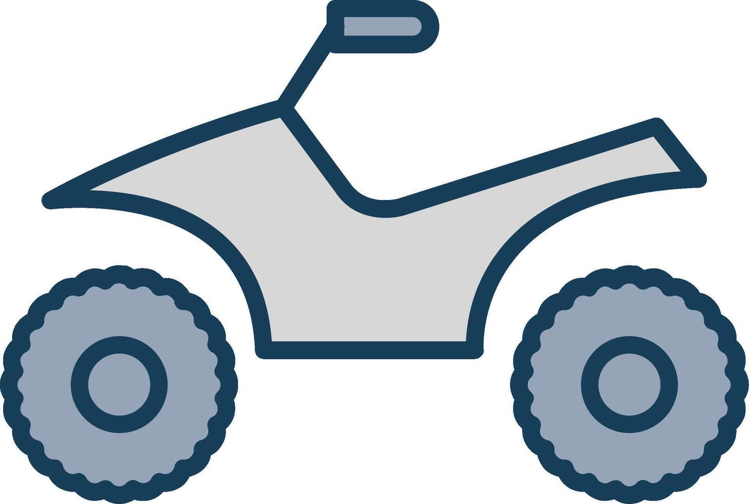 Quad Line Filled Grey Icon vector