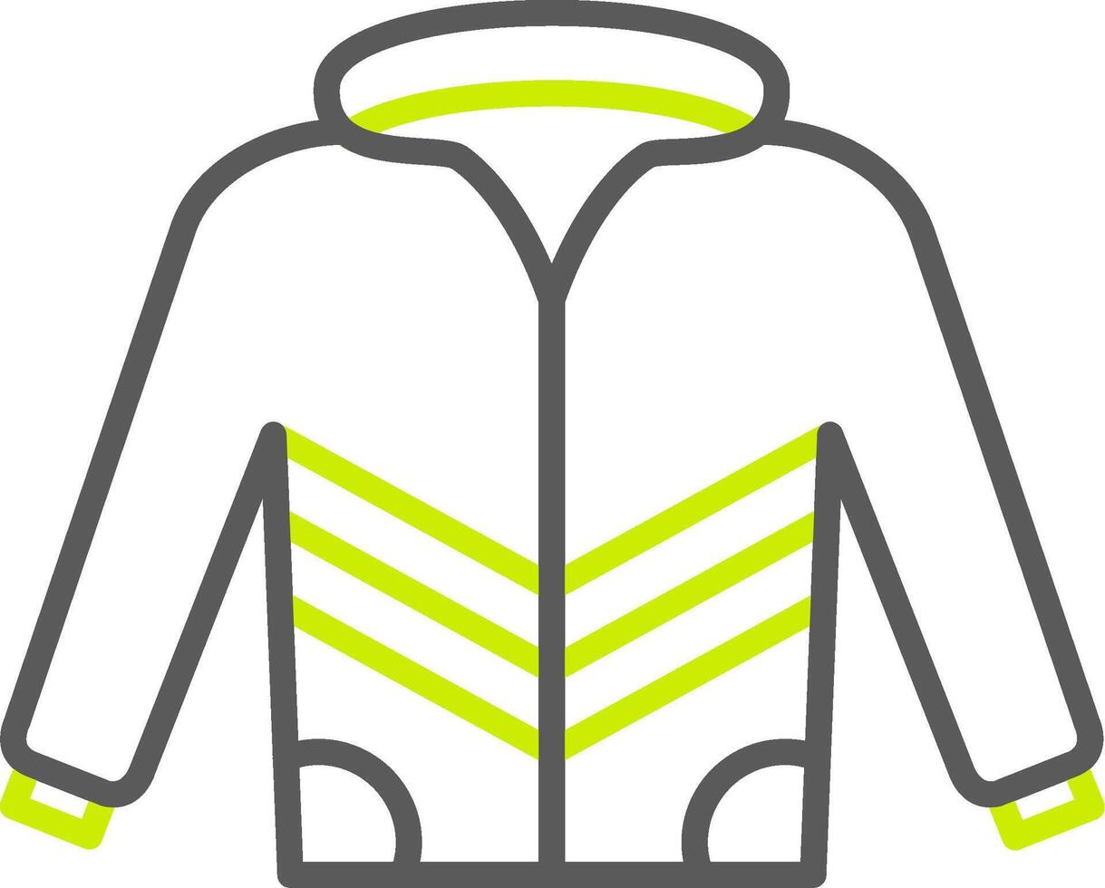 Coat Line Two Color Icon vector